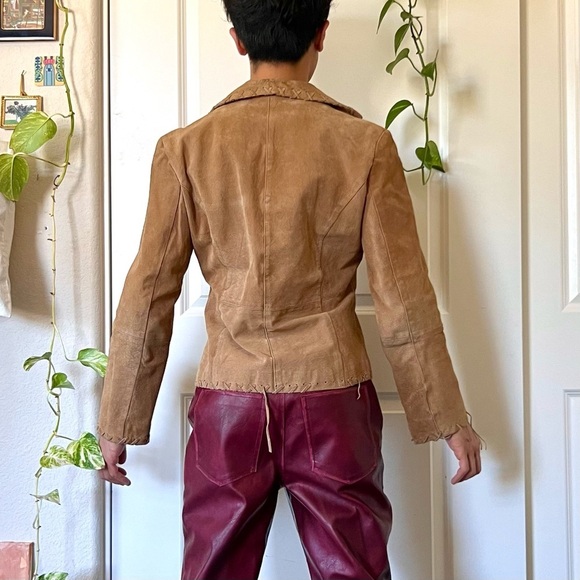 Vintage Y2K Leather Jacket - Picture 2 of 8